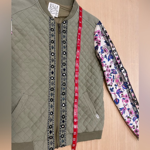 Billabong Boho Quilted Bomber Jacket, sz M - Picture 7 of 12